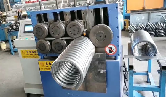 Máquina de dobra de tubos retangulares de 7 rolos