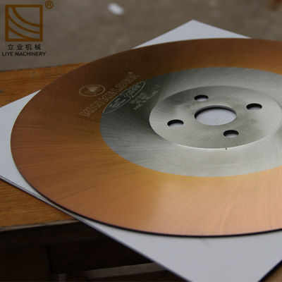 Disco de aço de resistência ao desgaste revestido com Ti 1-4mm HSS Saw Blade