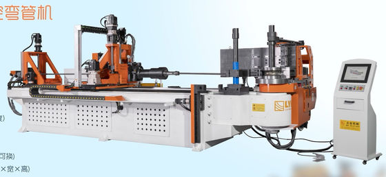 DW130CNC10A3S-T máquina automática CNC de dobra de tubos de tubos de 5,5 polegadas 10 eixos com flexão de empurrão